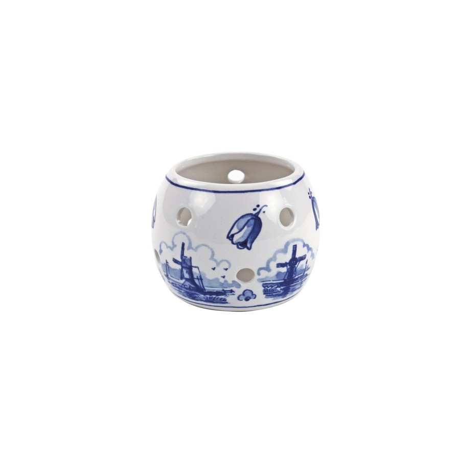 Interieur Royal Delft | Waxinehouder Rond Molen/Tulp