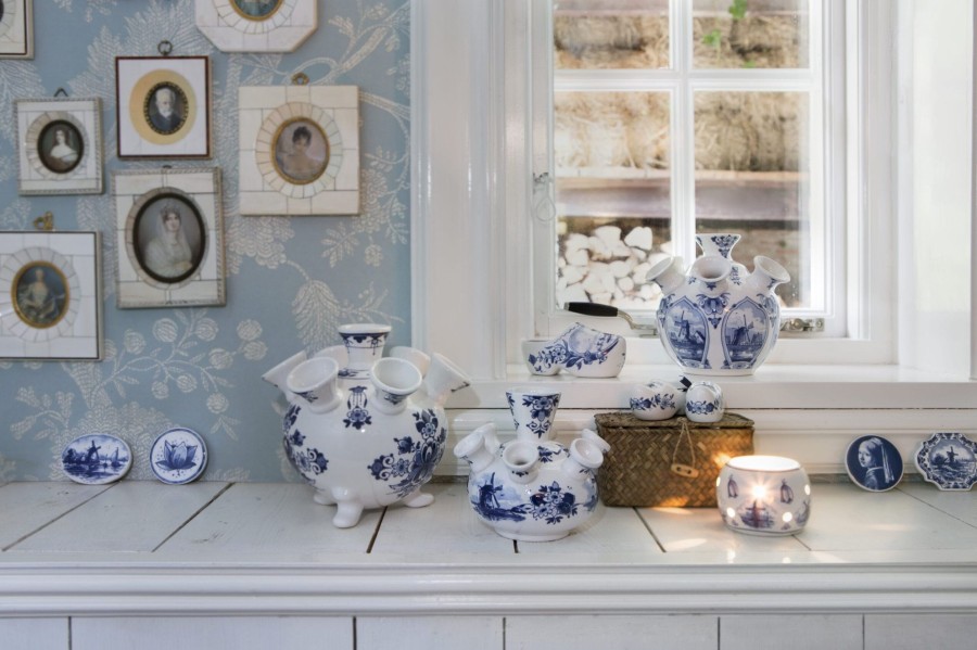 Interieur Royal Delft | Waxinehouder Rond Molen/Tulp