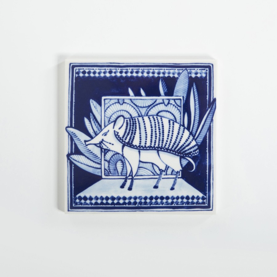 Interieur Royal Delft | Tile Extinct Animals Armoured Boar