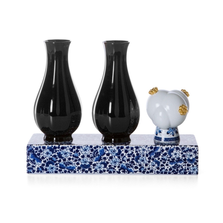 Interieur Royal Delft | Delft Blue Black Vase