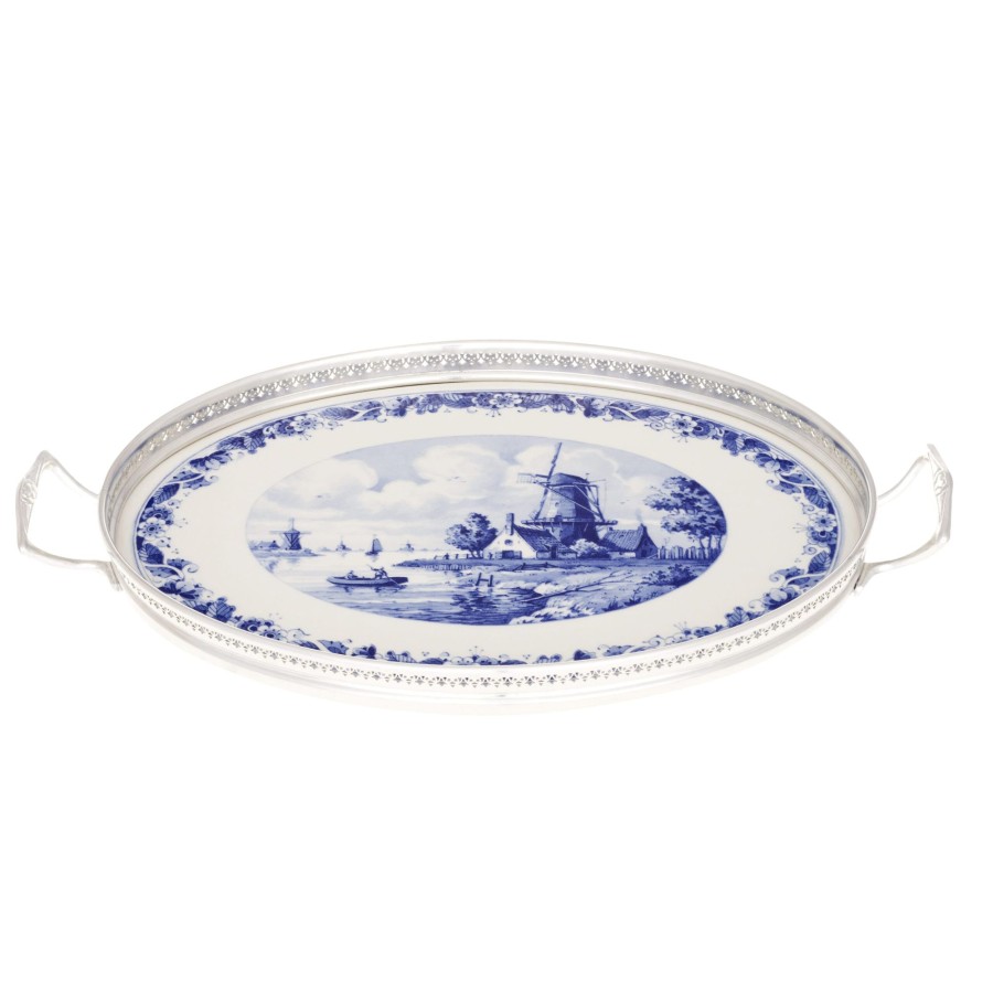 Tafelen Royal Delft | Dienblad Molen