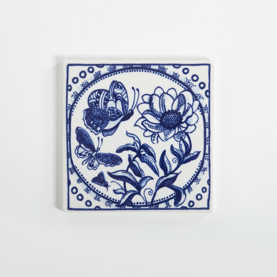 Interieur Royal Delft | Tile Extinct Animals Mimic Moth